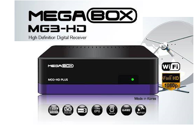 Atualização Megabox MG3 HD Plus 29/04/2017
