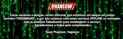 Comunicado Phantom 23/05/2017
