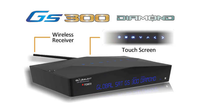 Atualização Globalsat GS 300 Diamond V4.09 29/06/2017