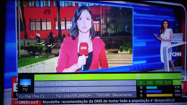 Canal CNN Brasil SD foi adicionado na grade de programação da Claro TV - 18/03/2020